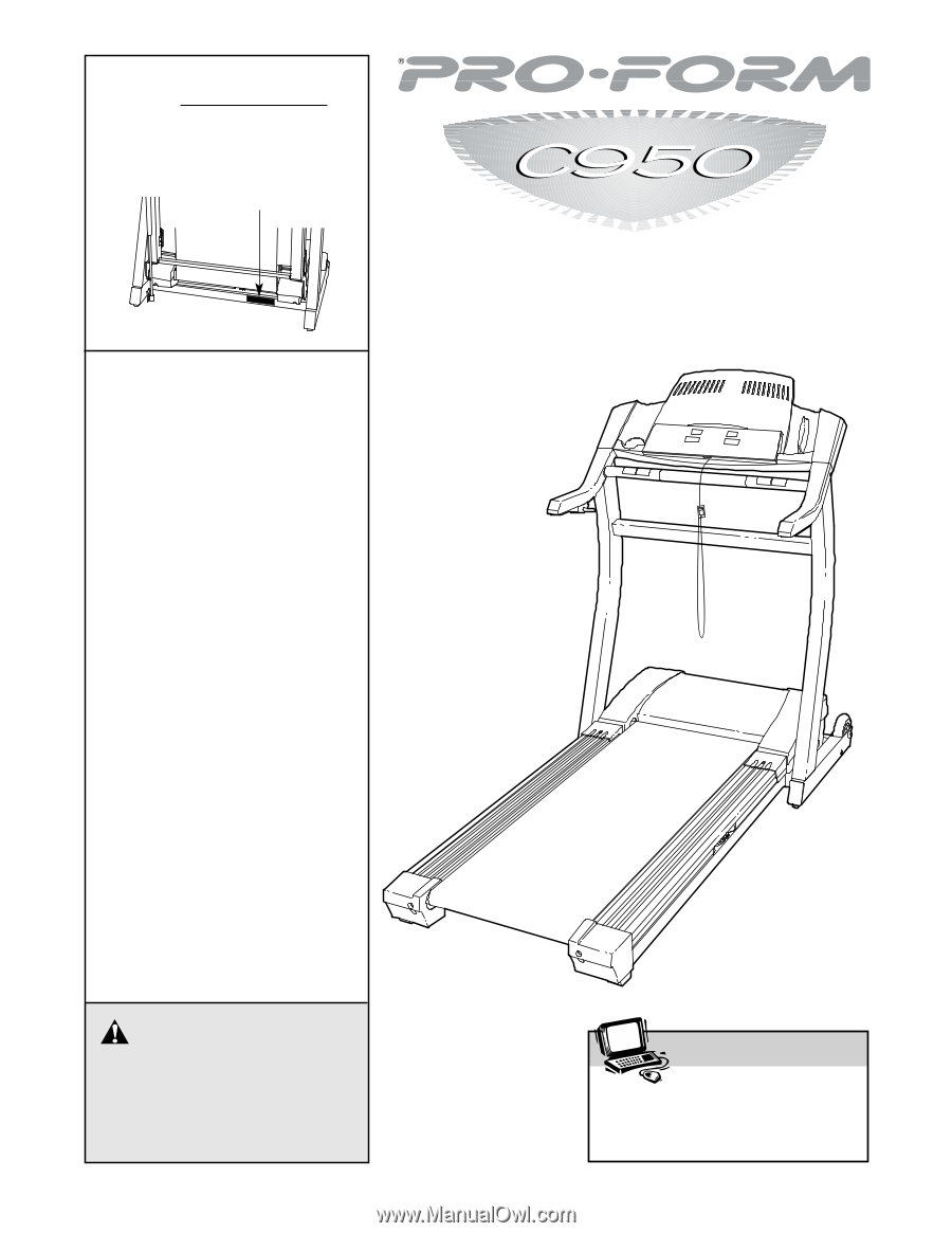 ProForm C950 Treadmill English Manual