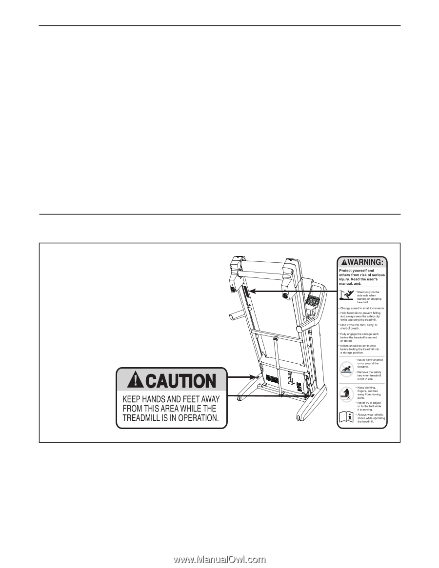 Warning Decal Placement, Table Of Contents - assembly | ProForm Pro