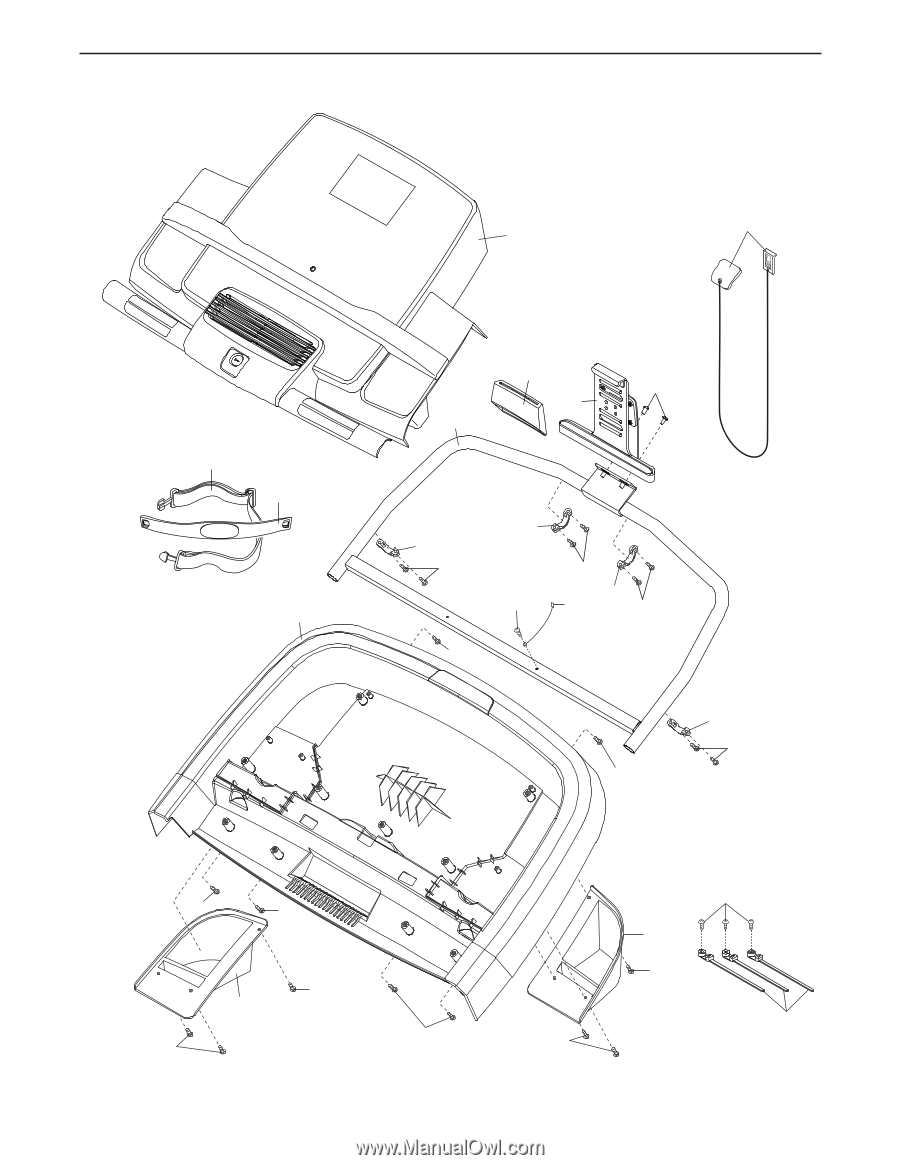Exploded Drawing D | ProForm Pro 9000 Treadmill | English Manual (Page 43)