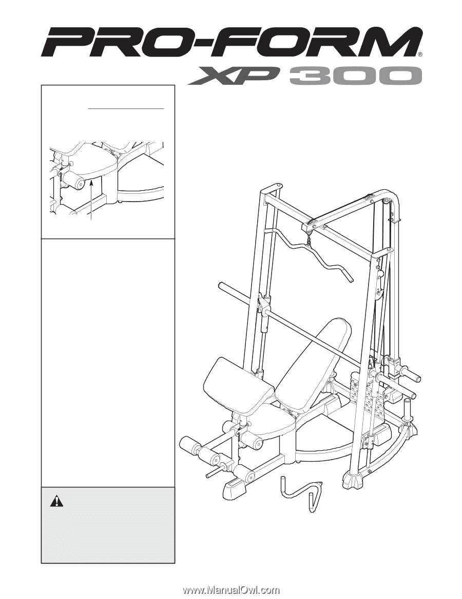 ProForm Xp 300 Weight Bench Exerciser | English Manual