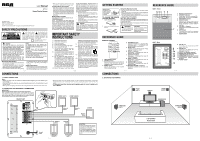 RCA RT151 | RT151 Product Manual