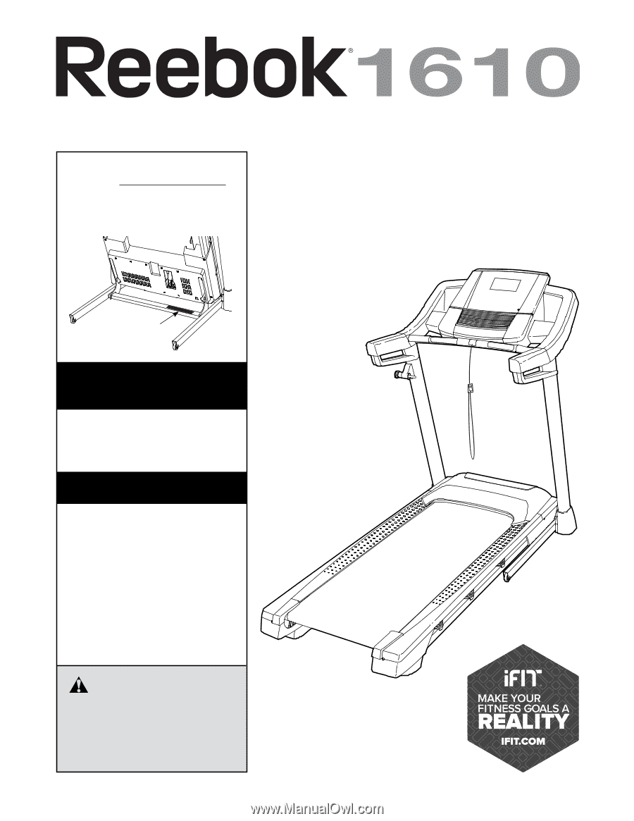Reebok 1610 Treadmill | English Manual