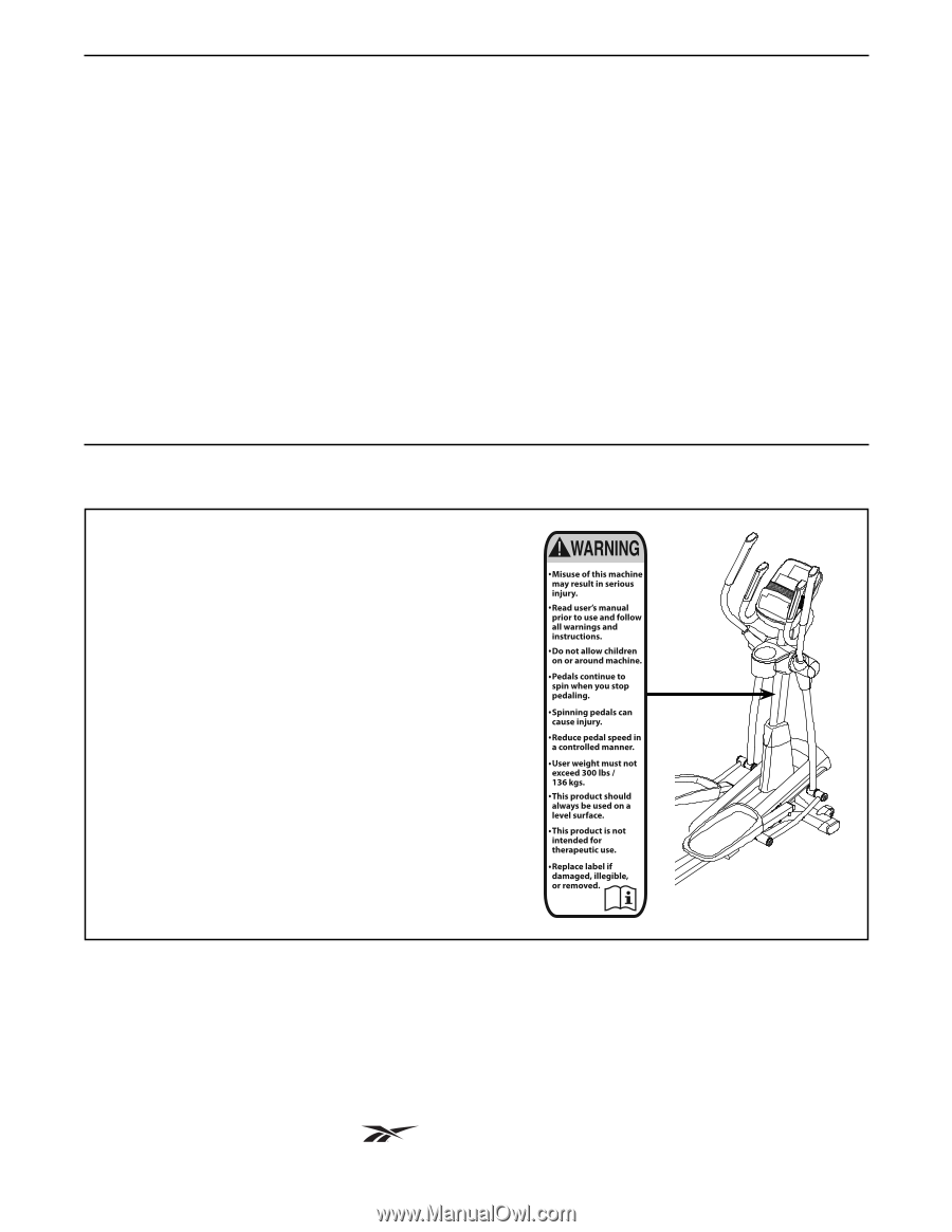 reebok 710 elliptical manual