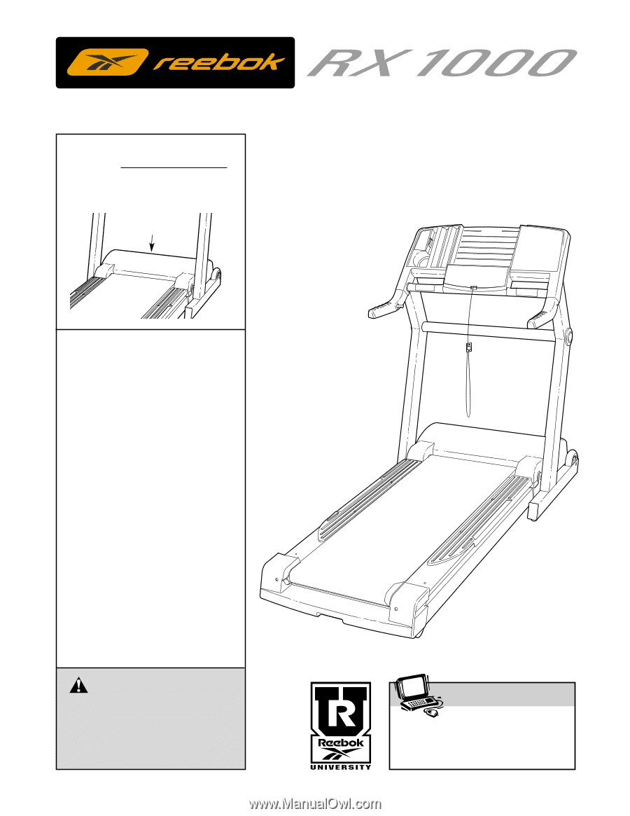 Reebok Rx 1000 Treadmill | English Manual