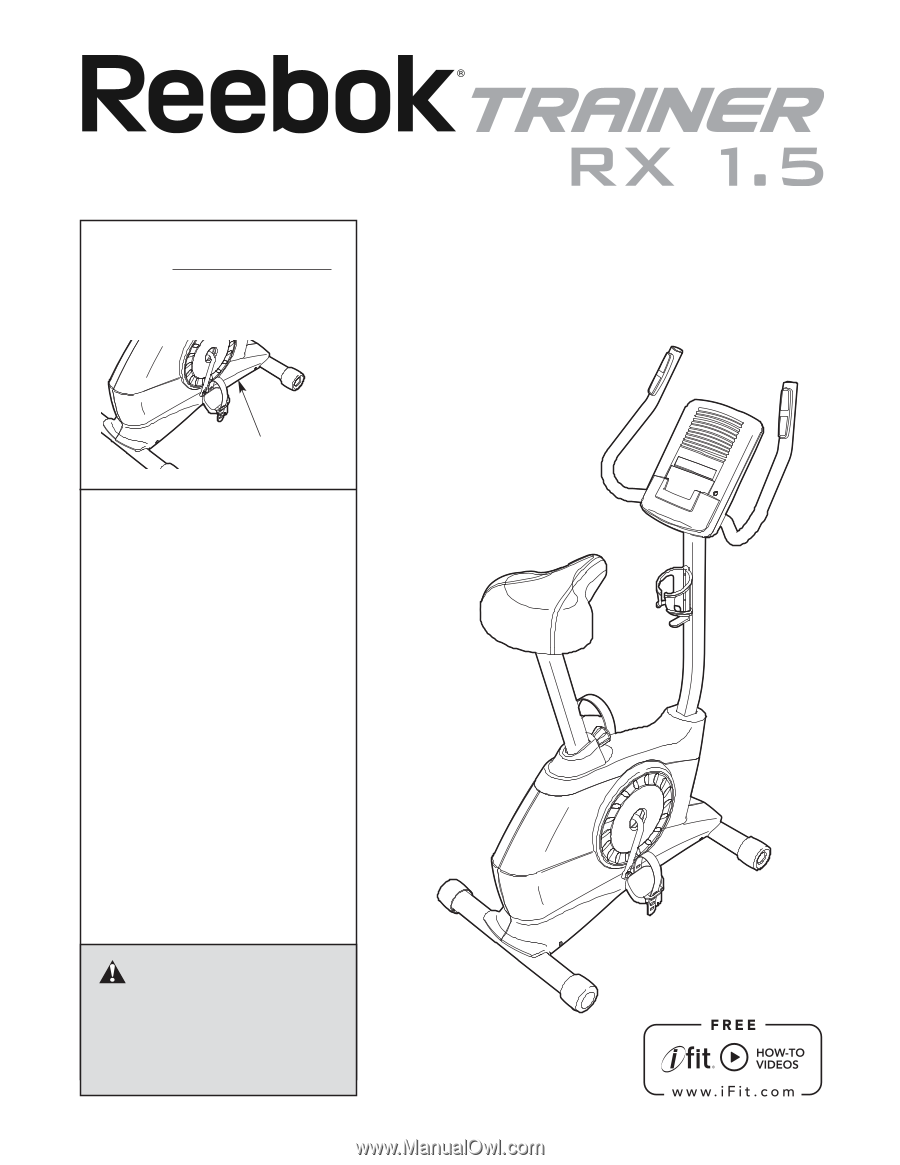 Reebok Trainer Rx 1.5 Bike | English Manual