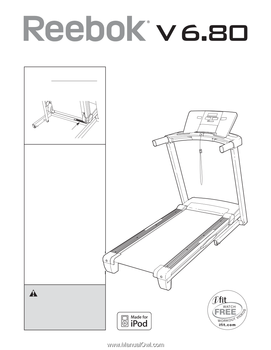 Reebok V 6.80 Treadmill | English Manual
