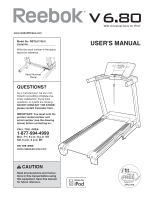 Reebok V 6.80 Treadmill | English Manual