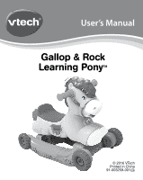vtech gallop and rock learning pony instructions