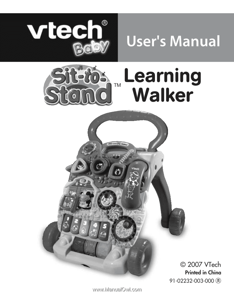 vtech sit to stand walker instructions