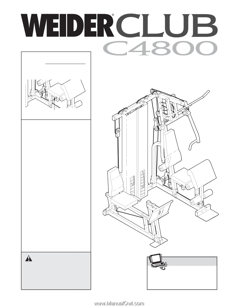 Weider C4800 Exercise Chart