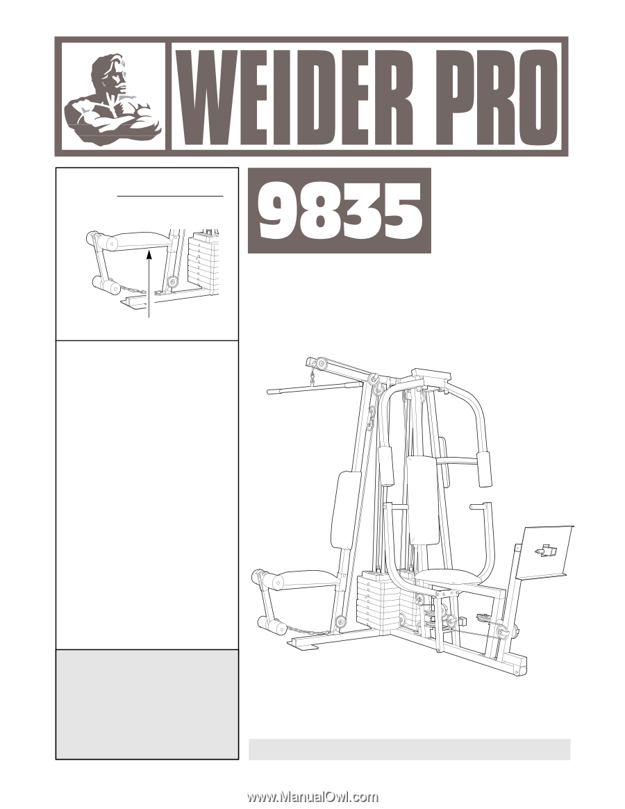 weider pro 9940 exercise chart