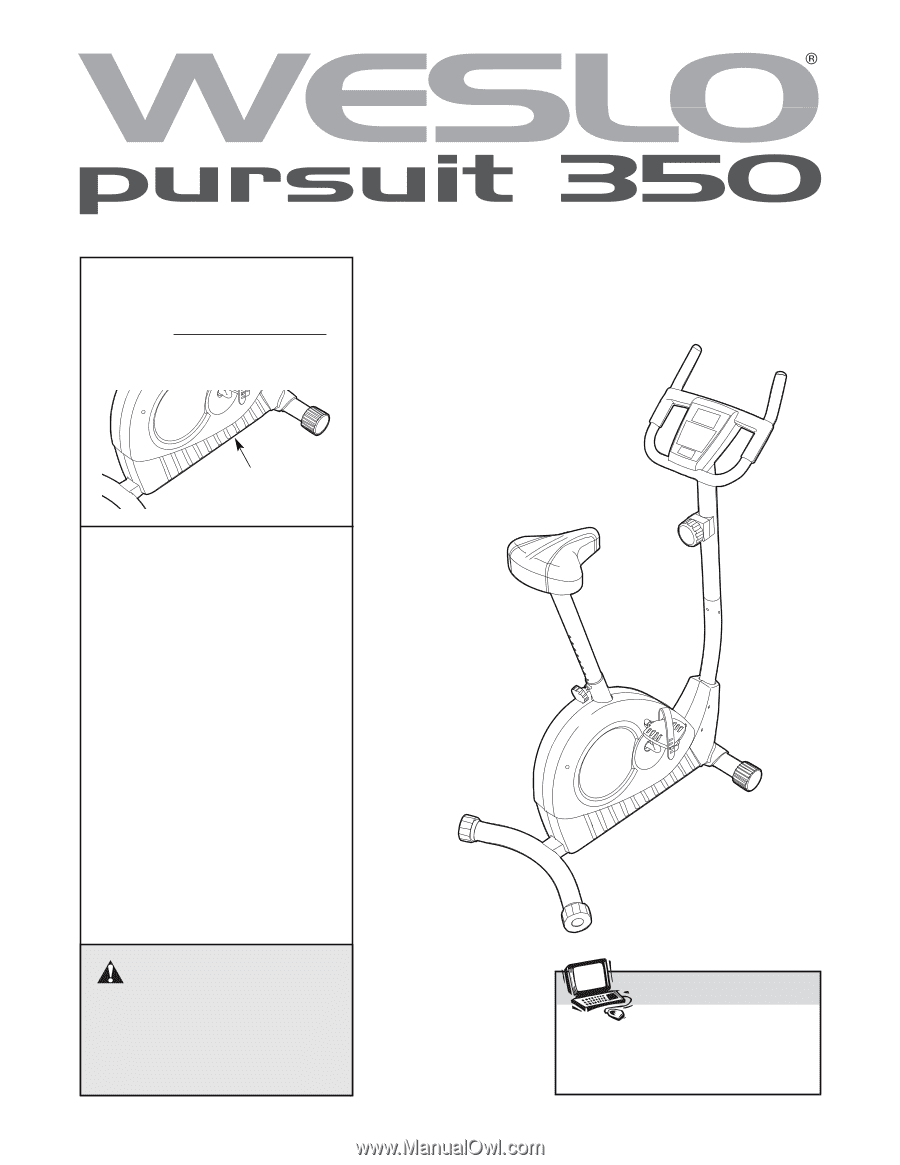 Weslo Pursuit 350 Bike | English Manual