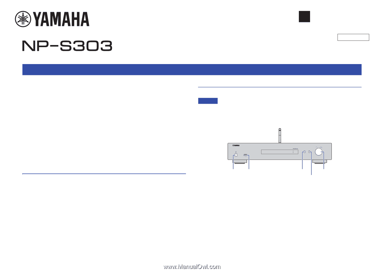 Yamaha NP-S303 | NP-S303 Firmware Update Installation Manual