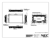 NEC X462UN-TMX4P Mechanical Drawing