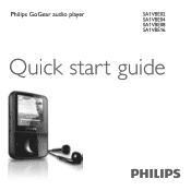 Philips SA1VBE04KW Quick start guide