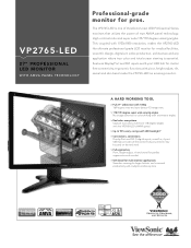 ViewSonic VP2765-LED VP2765-LED Datasheet Hi Res (English, US)