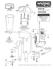 Waring DMC90 Parts List and Exploded Diagram