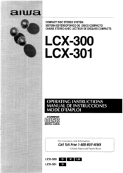 AIWA LCX-300 Operating Instructions