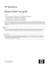 HP D2D .HP D2D Backup System user guide (EH985-90907, March 2011)