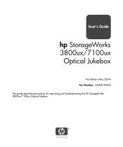 HP StorageWorks 1000ux HP StorageWorks 3800ux/7100ux Optical Jukebox User's Guide (AA969-90902, May 2004)