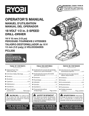 Ryobi PCL206K1 Operation Manual