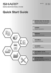 Sharp BP-70M90 Quick Start Guide