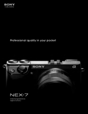 Sony NEX-7K Brochure and Specifications