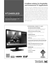 ViewSonic VT2405LED VT2405LED Datasheet Low Res (English, US)