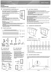Fisher and Paykel E522BRXFD2 Surround Kit Installation instructions (English)