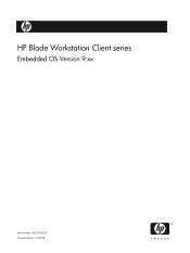 HP dc73 HP Blade Workstation Client series - Embedded OS Version 9.xx