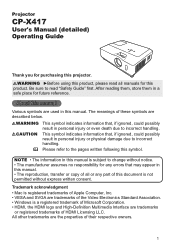Hitachi VA08331 User Manual