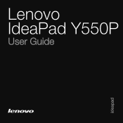 Lenovo Y550P Laptop User Guide - IdeaPad Y550p