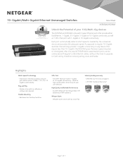 Netgear XS508M Product Data Sheet