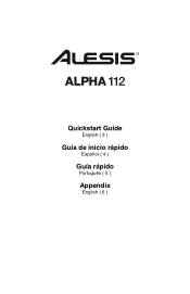 Alesis Alpha 112 Quick Start Guide