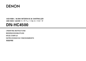 Denon DN-HC4500 Operating Instructions