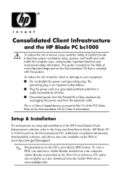 HP bc1000 Consolidated Client Infrastructure and the HP Blade PC bc1000