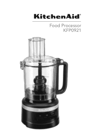 KitchenAid KFP0921BM Owners Manual