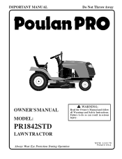 Poulan PR1842STD User Manual