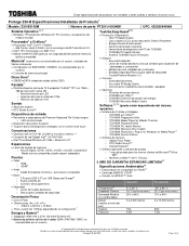 Toshiba Portege Z30-B3102M Detailed Specifications for Portege Z30-B3102M