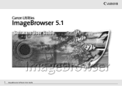 Canon SD400 ImageBrowser 5.1 Software User Guide