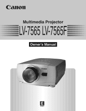 Canon LV-7565 Owners Manual