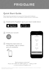 Frigidaire FFRC0833R1 Quick Start Guide