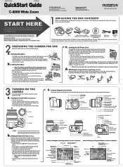 Olympus 8080 C-8080 Wide Zoom Quick Start Guide (English)