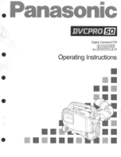 Panasonic AJD900WA AJD900 User Guide