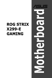 Asus ROG STRIX X299-E GAMING User Guide