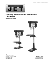 JET Tools 354165 User Manual