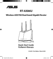 Asus RT-AX86U QSG Quick Start Guide for European