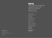 BenQ MX810ST User Manual