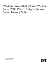 HP Integrity BL890c System Recovery Guide