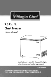 Magic Chef HMCF9W2 User Manual